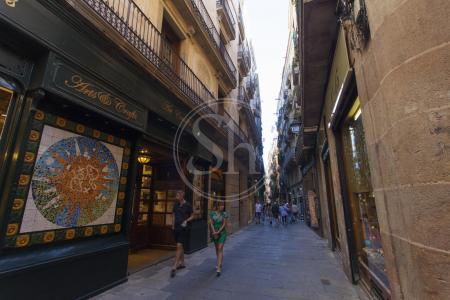 Piso con una gran terraza en El Gòtic