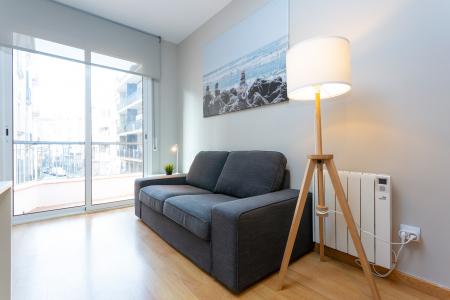 Estudio con cama doble y un precioso balcón en Sarrià