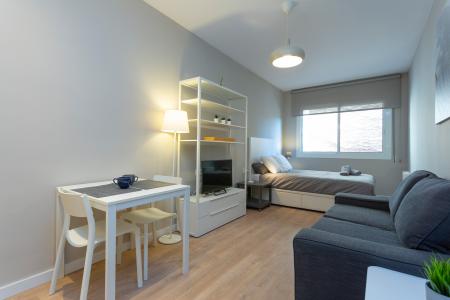 Estudio en alquiler temporal con cama doble en Sarrià