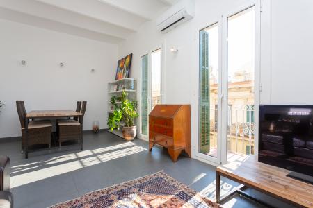 Espectacular piso de alquiler por meses en el barrio de Gràcia 