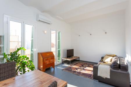 Espectacular piso de alquiler por meses en el barrio de Gràcia 