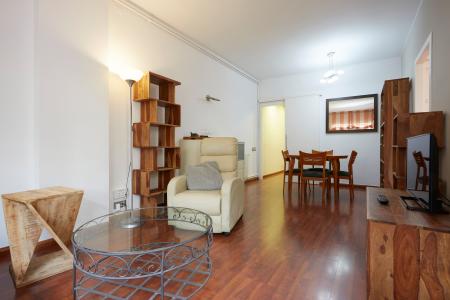 Apartamento en alquiler temporal con dos habitaciones y terraza en Eixample