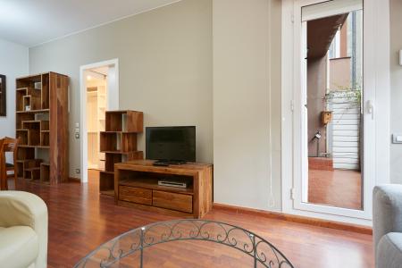 Apartamento en alquiler temporal con dos habitaciones y terraza en Eixample