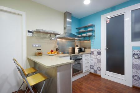 Apartamento en alquiler temporal con dos habitaciones y terraza en Eixample