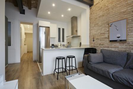 Inmueble amueblado de 40 m² en Barcelona con 1 habitación