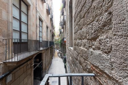 Loft en alquiler temporal con habitación doble y espectacular salón en Gòtic