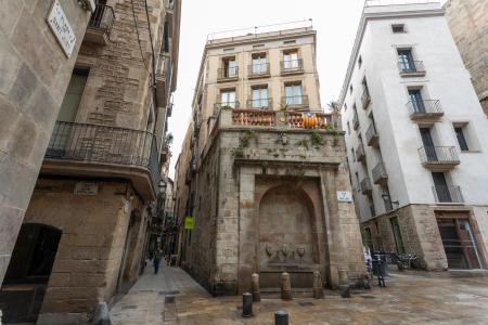 Loft en alquiler temporal con habitación doble y espectacular salón en Gòtic