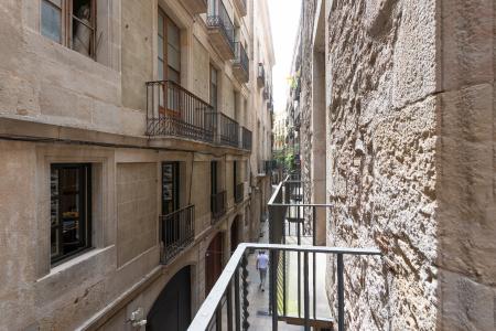 Loft en alquiler temporal con habitación doble y espectacular salón en Gòtic