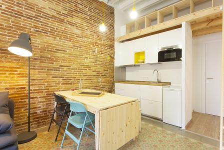 Un grand loft avec balcon