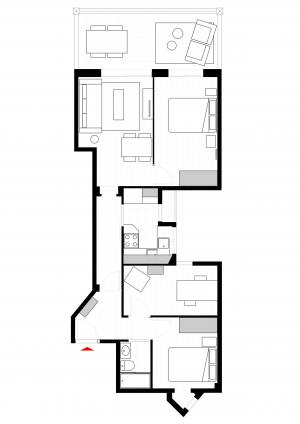 Appartement te huur in Barcelona Comte Borrell - Tamarit